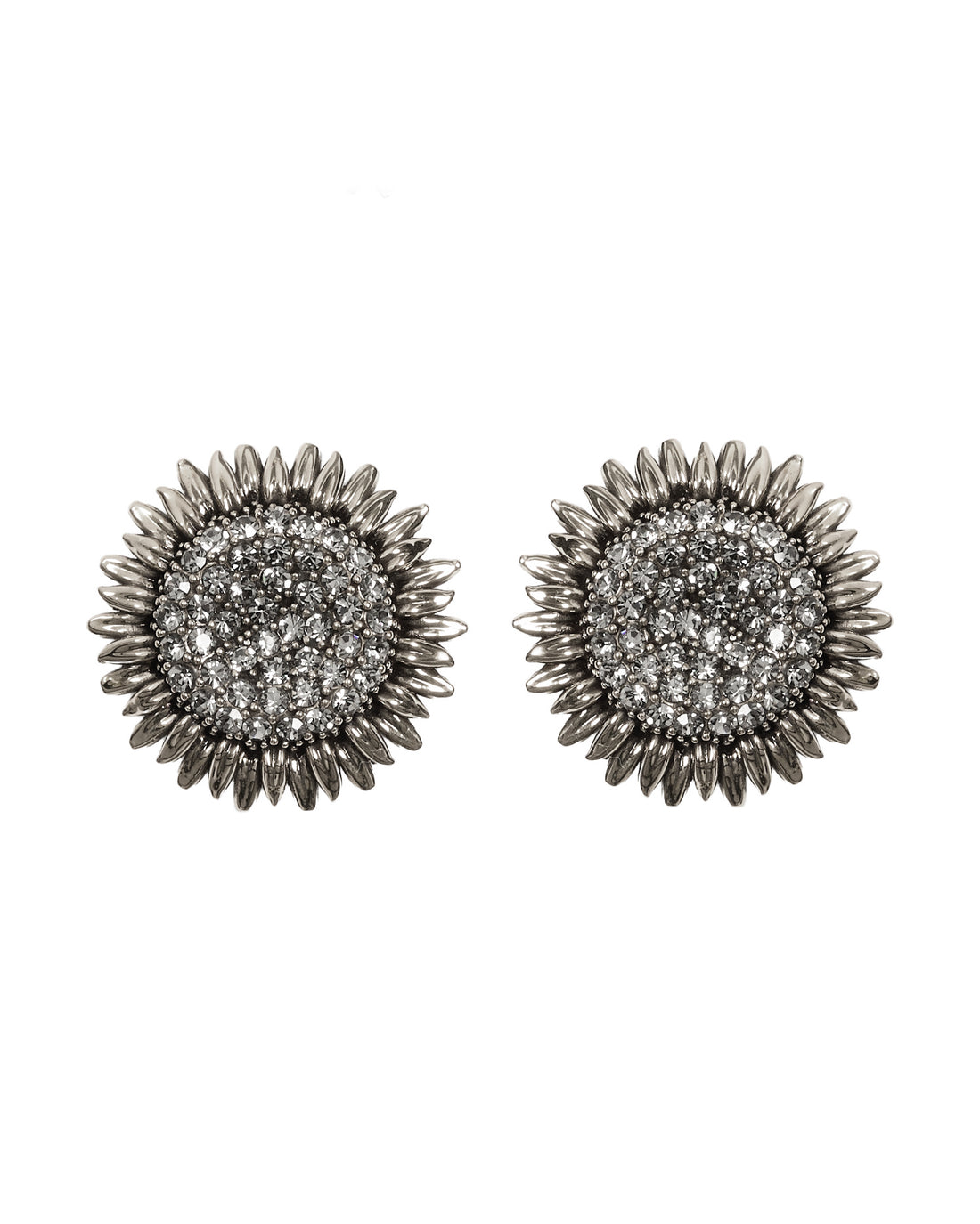 BRINCO GIRASSOL M CRAVEJADO PRATA