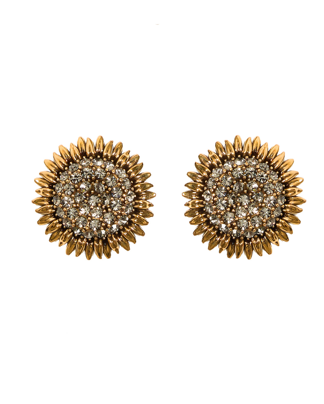 BRINCO GIRASSOL G CRAVEJADO OURO