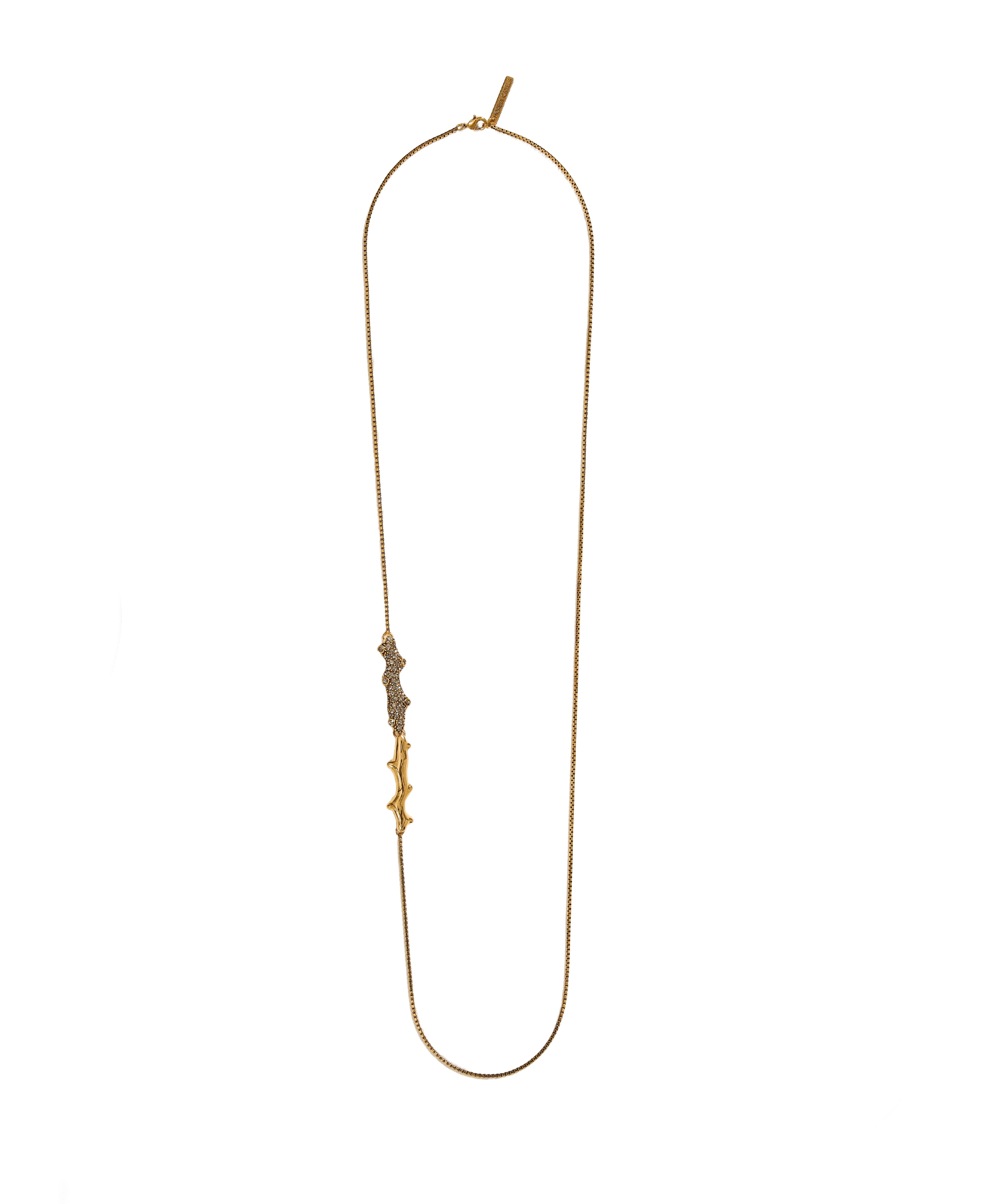 COLAR GIRASSOL CORRENTE CAULE 70CM OURO