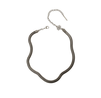 COLAR GIRASSOL CORRENTE CAULE 8MM PRATA